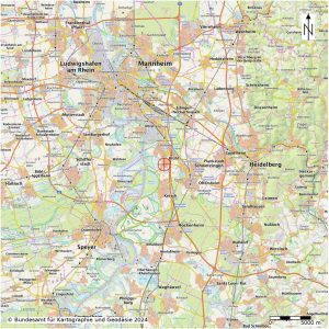 Übersichtskarte Lage für Expose BV Brühl, Schwetzinger Straße 6