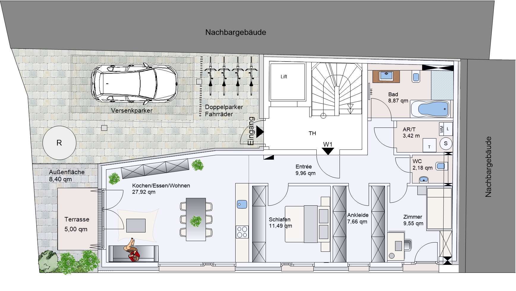2 EG Werbeplan Grundriss BV Ne