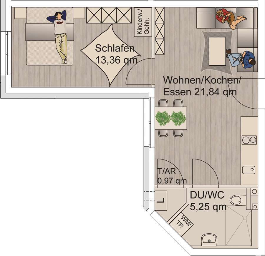 2-Zimmer-Wohnung-40qm-Hockenhe