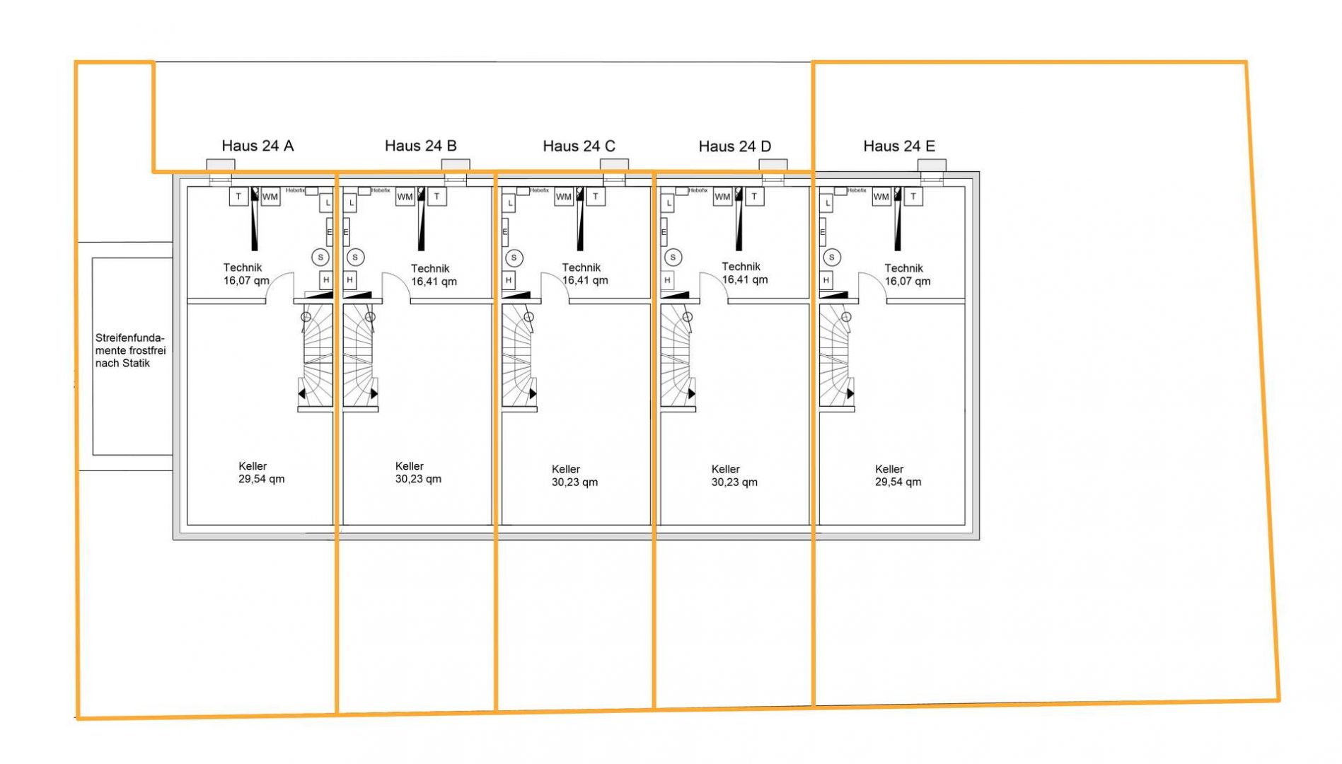 Kellergeschossplan 5RH