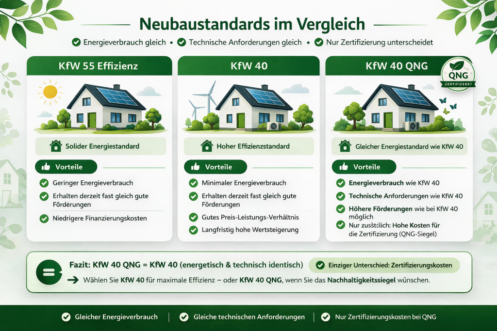 Neubaustandards, Energieeffizienzklassen