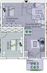 2 Zimmer 47m_ Grundriss