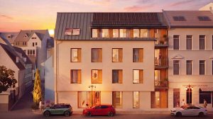 Außenansicht Sonnenaufgang
