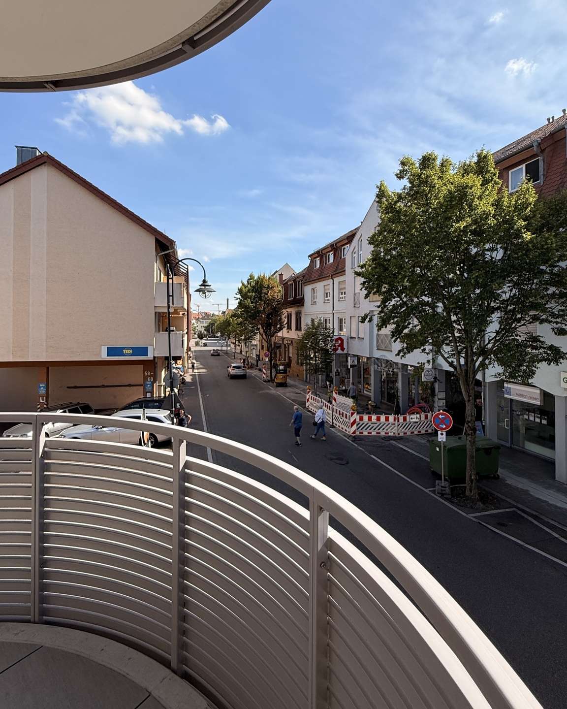 Aussicht auf die Fußgängerzone